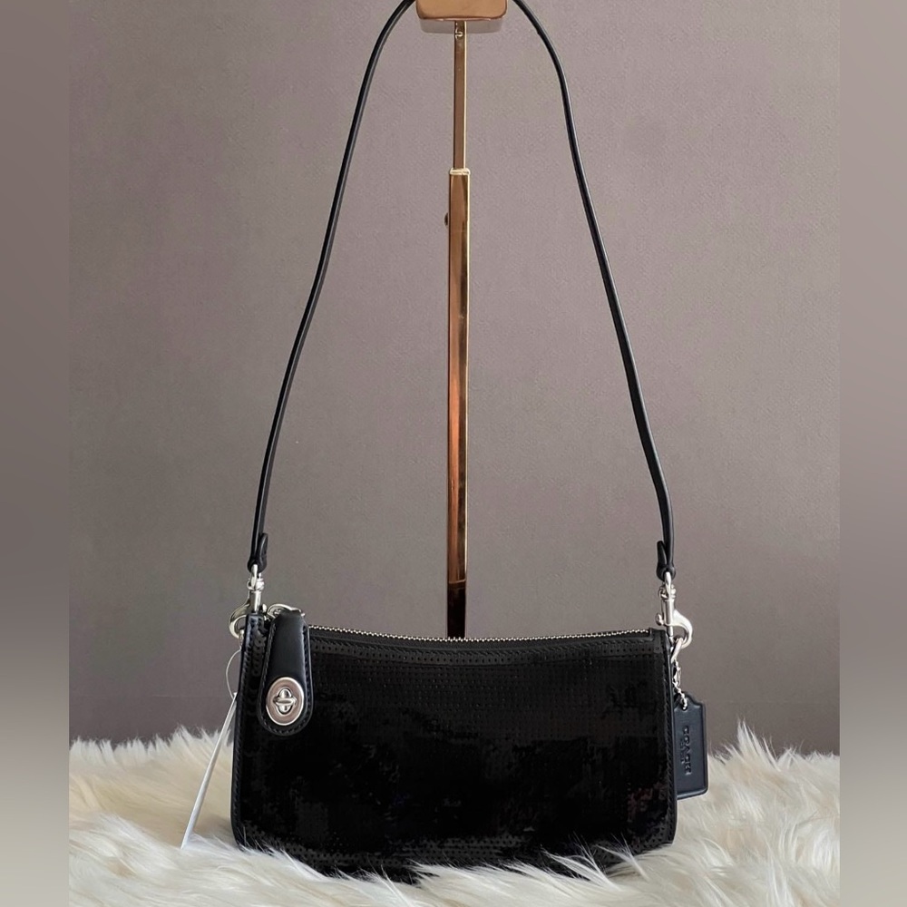 CM547 - Coach Penn Shoulder Bag with Sequins